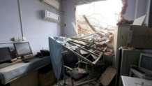 Çin’de Hasta ve doktorlar içindeyken hastane yıkıldı